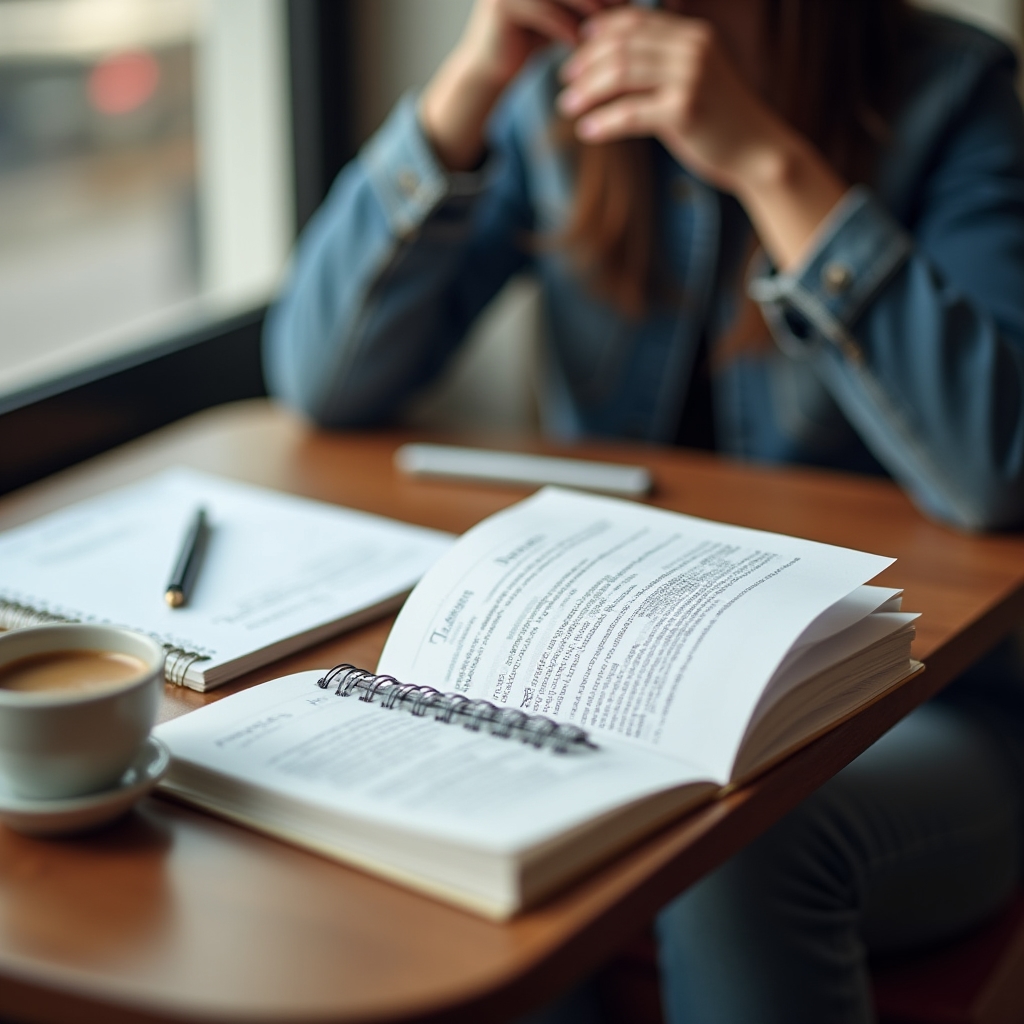 Notizen und Leitfaden zum Ehrenamt auf einem Cafétisch
